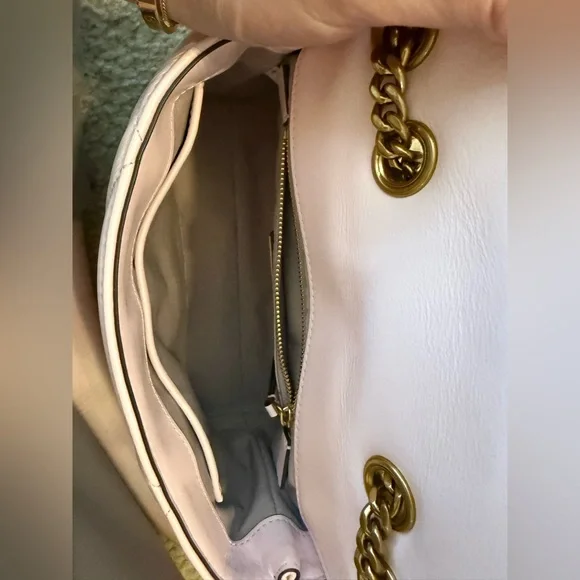 Tory Burch Blush Quilted Kira Shoulder Bag - Picture 7 of 9